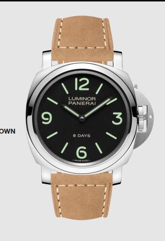 Panerai Luminor Base 8 Days 44mm Replica Watch PAM00560 SCAMOSCIATO BROWN